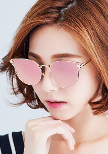 炫彩反光復古太陽眼鏡