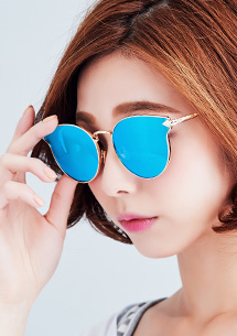 炫彩反光復古太陽眼鏡
