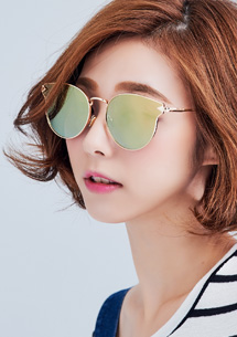 炫彩反光復古太陽眼鏡
