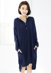 休閒美感口袋洋裝