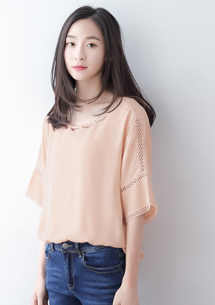 輕美造型領棉麻上衣