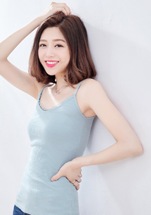 多色蕾絲坑條棉質背心