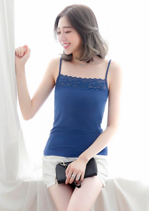 莫代爾蕾絲細肩背心