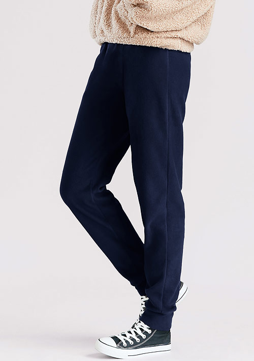 保暖.MIT永續環保材質-Fleece輕量保暖束口長褲