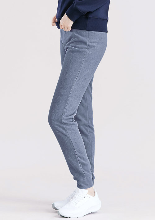保暖.柔軟.舒適.MIT環保材質-Fleece輕量保暖束口長褲