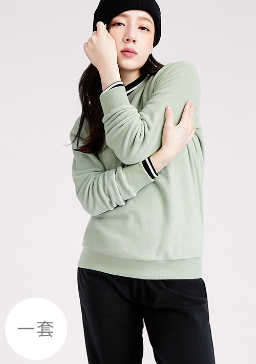 【限時$399】保暖.MIT永續環保材質-Fleece輕量保暖居家套裝