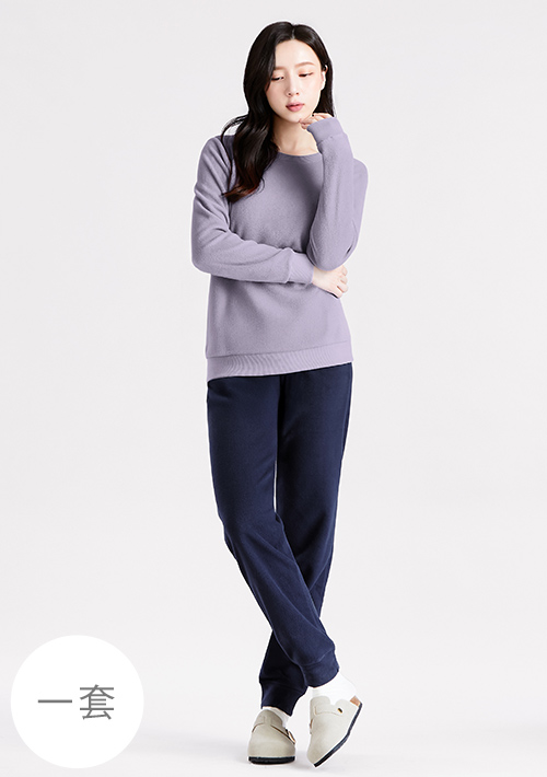 【限時$399】保暖.MIT永續環保材質-Fleece輕量保暖居家套裝
