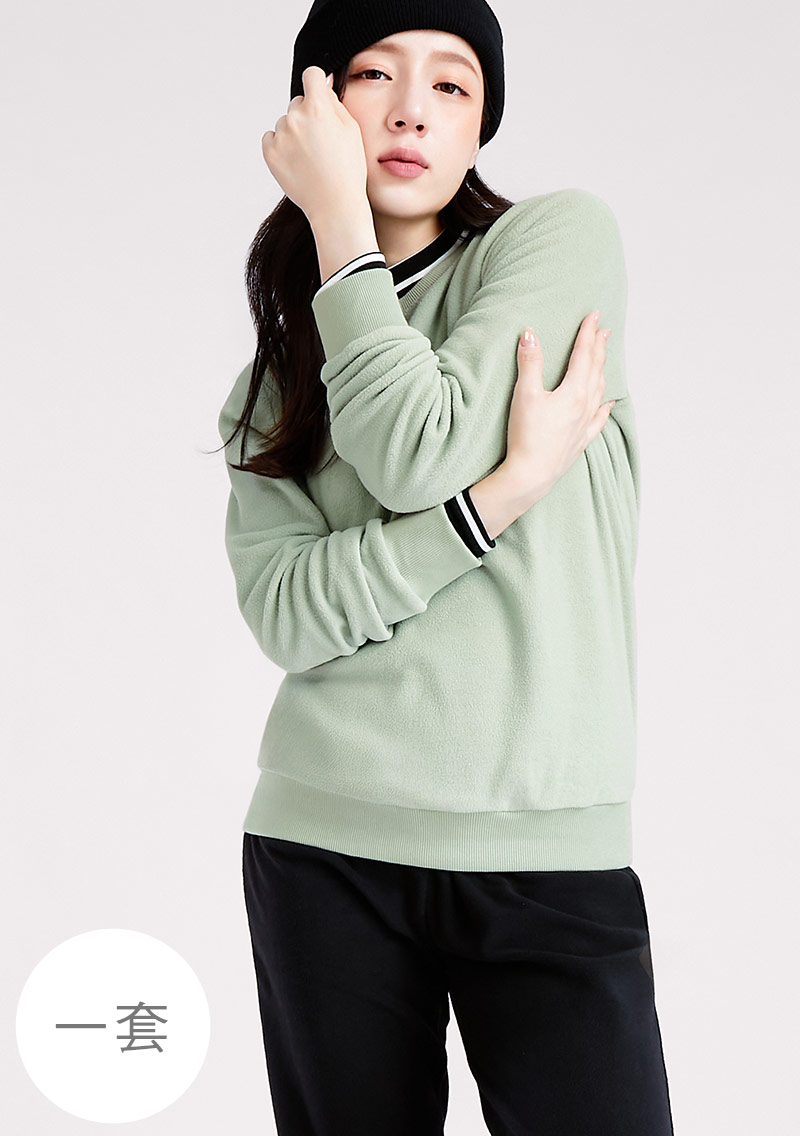 【限時$399】保暖.MIT永續環保材質-Fleece輕量保暖居家套裝