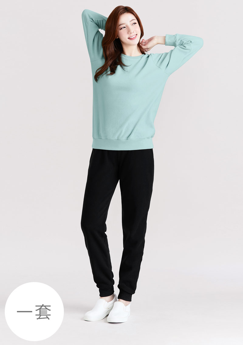 【限時$399】保暖.MIT永續環保材質-Fleece輕量保暖居家套裝