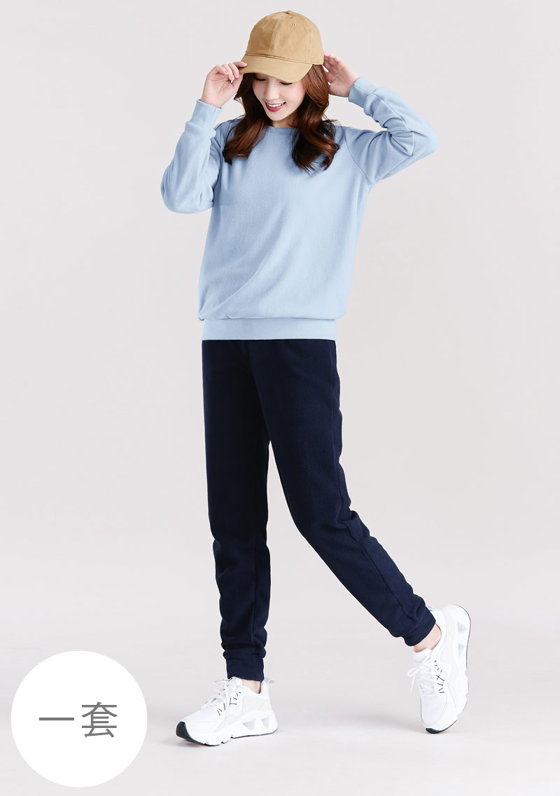 【限時$399】保暖.MIT永續環保材質-Fleece輕量保暖居家套裝
