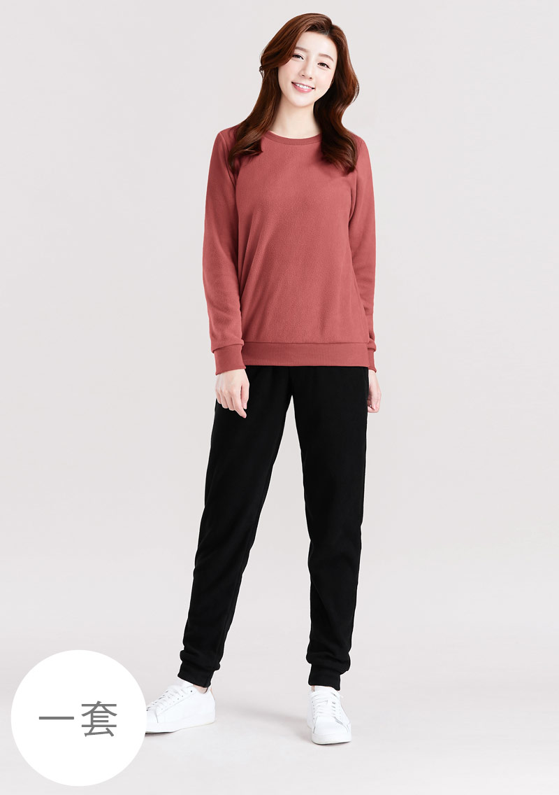 【限時$399】保暖.MIT永續環保材質-Fleece輕量保暖居家套裝