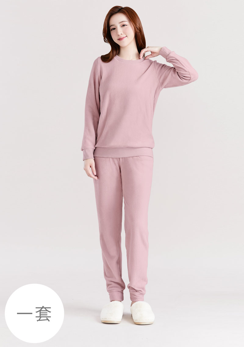 【限時$399】保暖.MIT永續環保材質-Fleece輕量保暖居家套裝