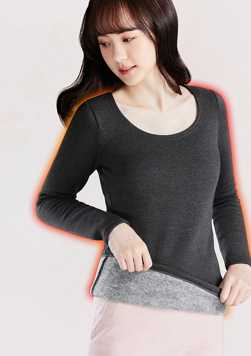 保暖.MIT永續環保材質-圓領保暖衣