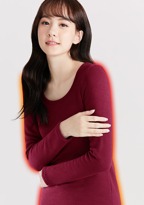 保暖.MIT永續環保材質-圓領保暖衣