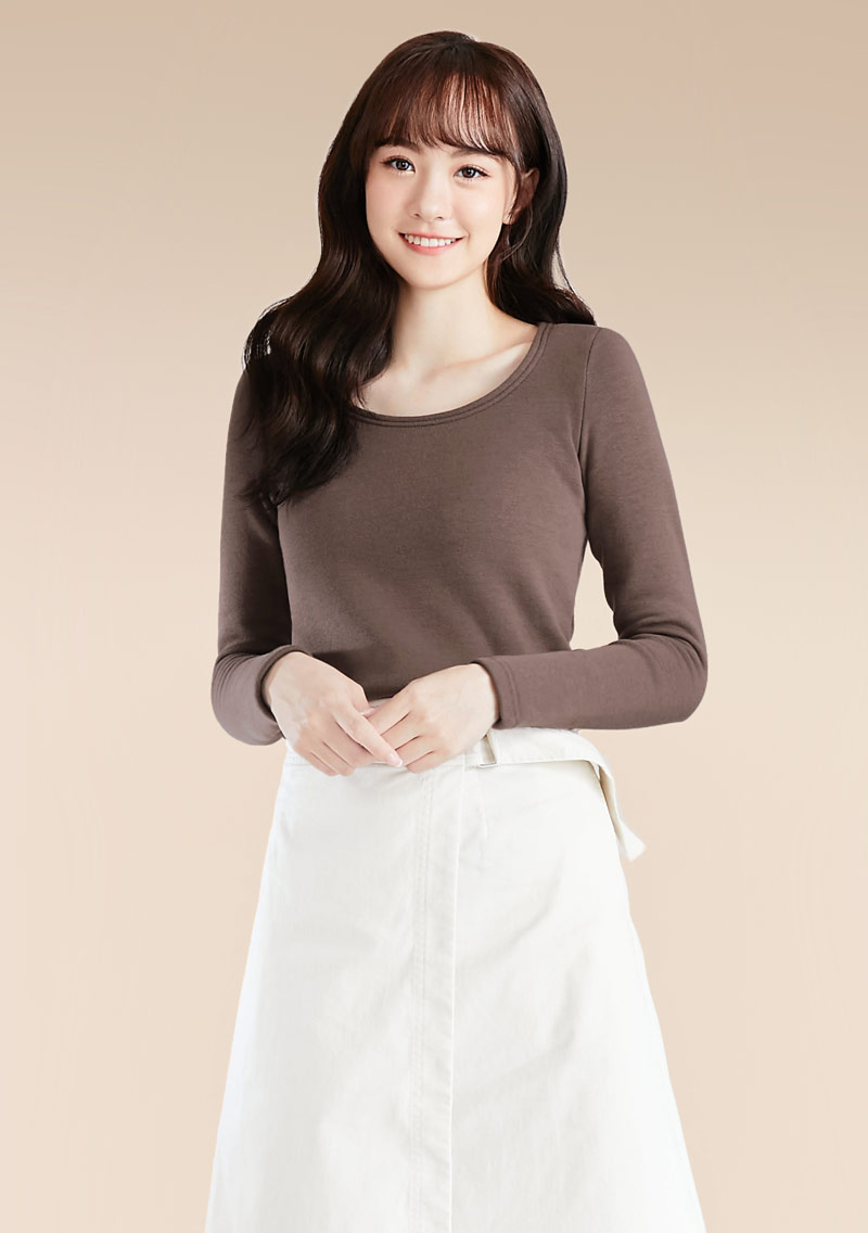 保暖.MIT永續環保材質-圓領保暖衣