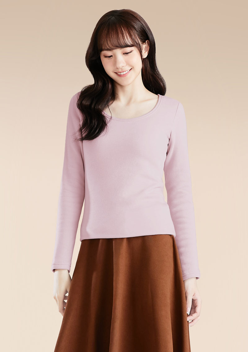 保暖.MIT永續環保材質-圓領保暖衣