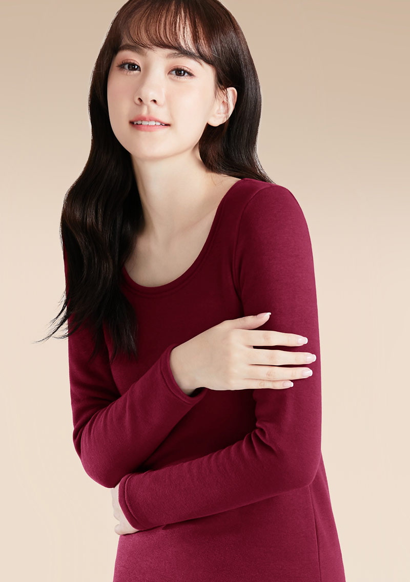 保暖.MIT永續環保材質-圓領保暖衣