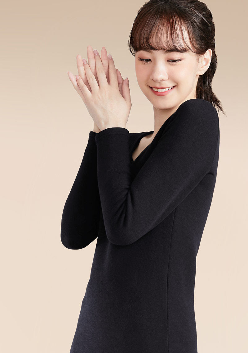 保暖.MIT永續環保材質-圓領保暖衣