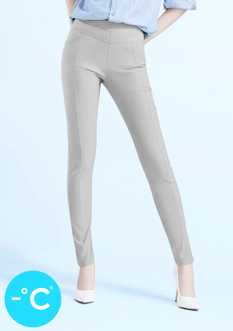 -°C 冰感特級彈性3D顯瘦涼感窄管褲