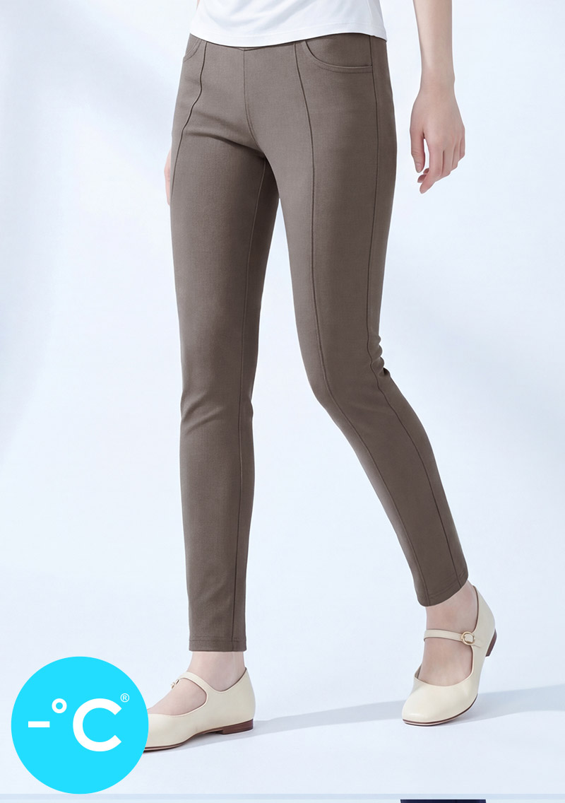 -°C 冰感特級彈性3D顯瘦涼感窄管褲