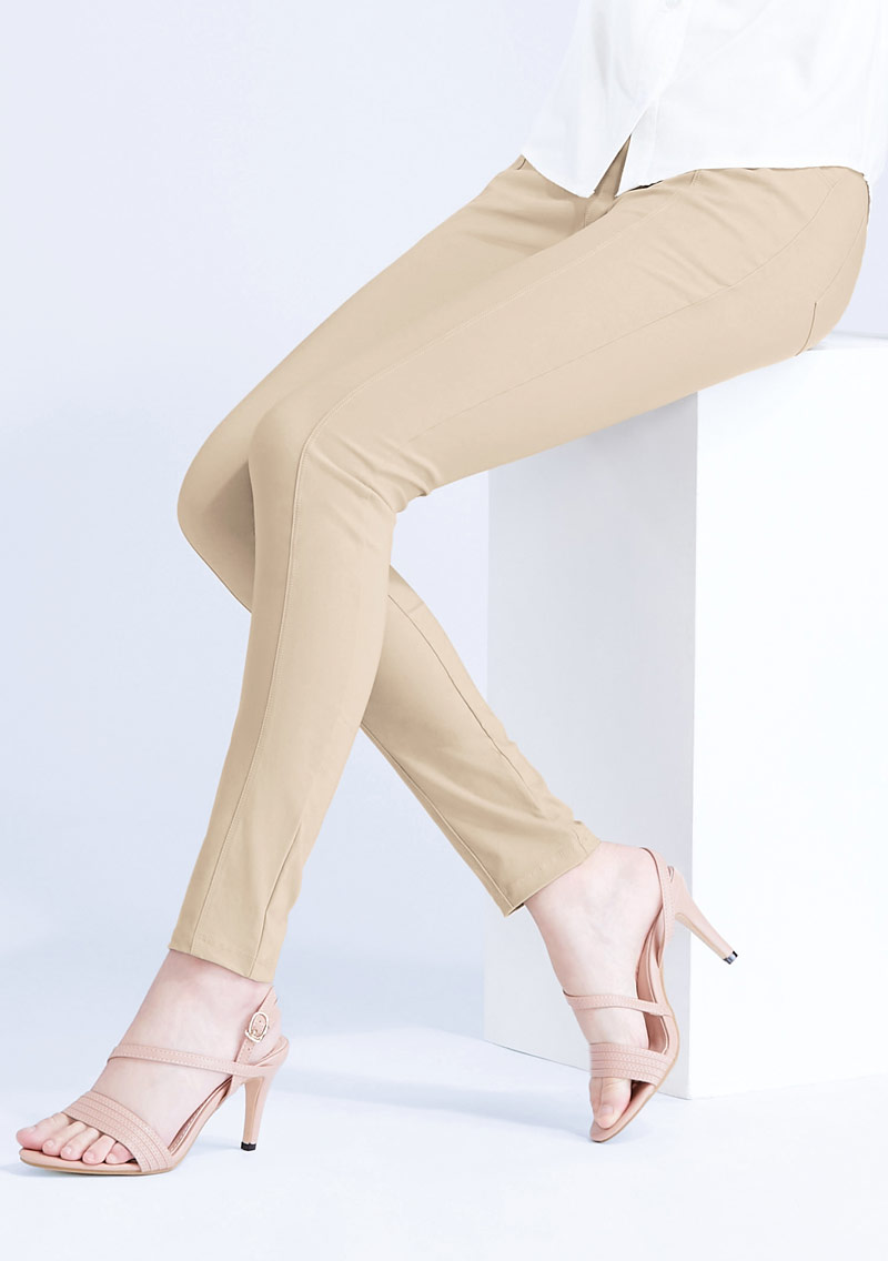 【寵愛女人‧$299】-°C 冰感特級彈性3D顯瘦涼感窄管褲