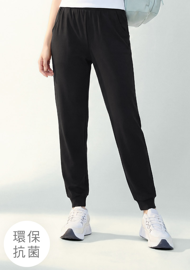 舒適.MIT永續環保材質-抗UV吸排抗菌束口長褲