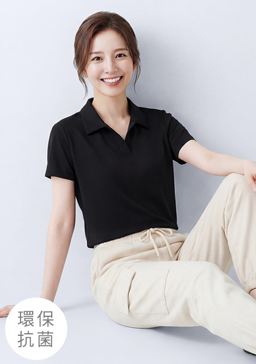 舒適.MIT永續環保材質-抗UV吸排抗菌polo衫