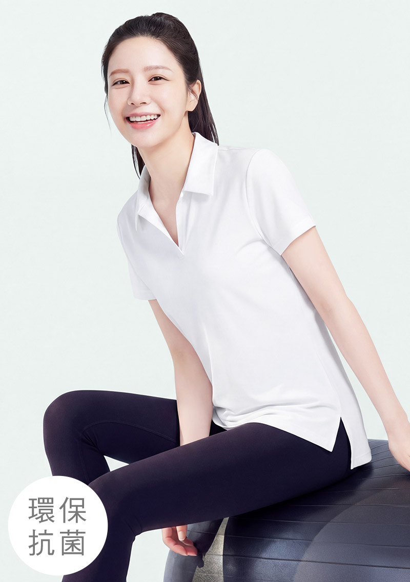 舒適.MIT永續環保材質-抗UV吸排抗菌polo衫