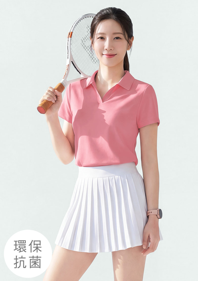 舒適.MIT永續環保材質-抗UV吸排抗菌polo衫