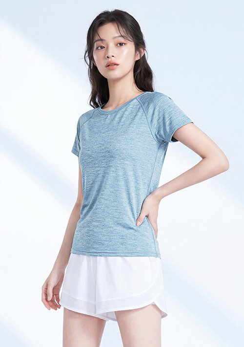 抗UV吸排圓領涼感上衣