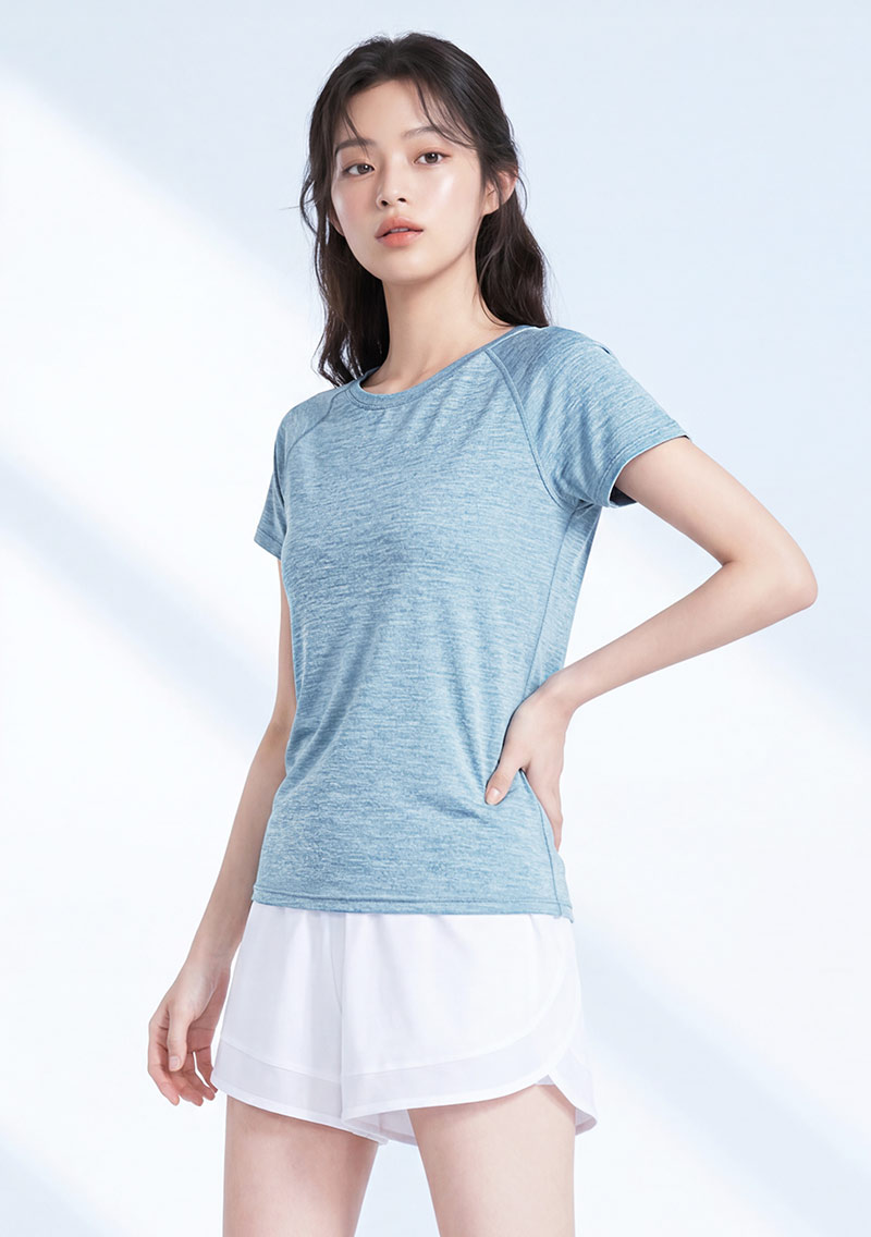 抗UV吸排圓領涼感上衣