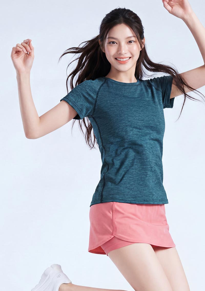 抗UV吸排圓領涼感上衣