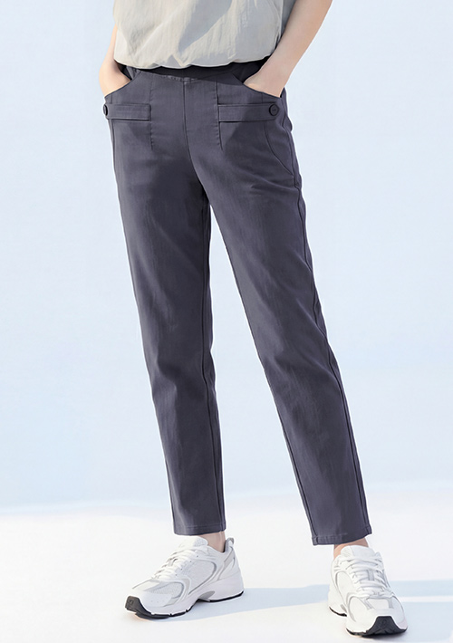 彈性休閒長褲