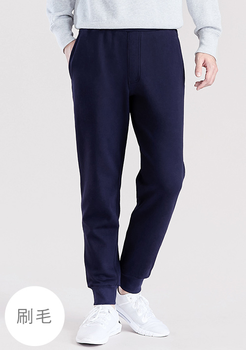 保暖.MIT永續環保材質-刷毛束口褲-男裝