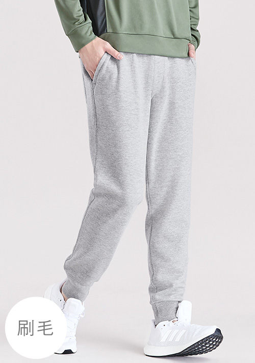 保暖.MIT永續環保材質-刷毛束口褲-男裝