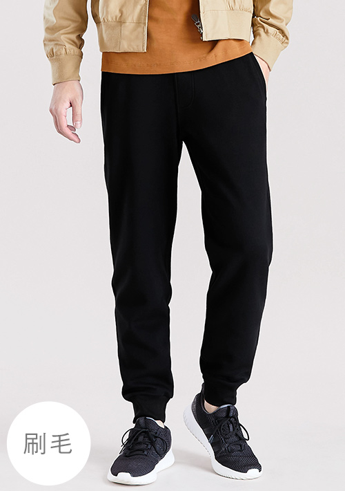 保暖.MIT永續環保材質-刷毛束口褲-男裝