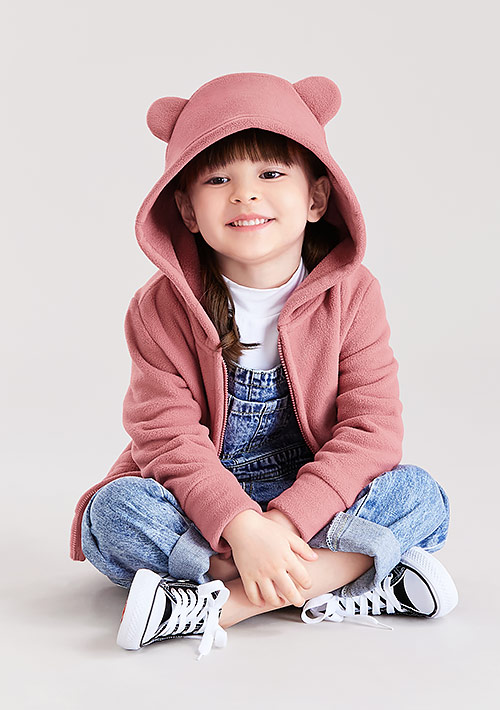 保暖.MIT永續環保材質-Fleece保暖連帽外套-童裝