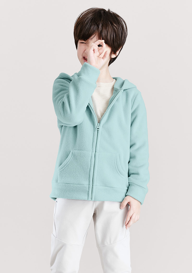 【限時$350】保暖.MIT永續環保材質-Fleece保暖連帽外套-童裝