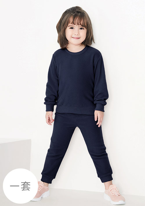 保暖.MIT永續環保材質-Fleece輕量保暖居家套裝-童裝