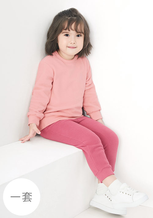 保暖.MIT永續環保材質-Fleece輕量保暖居家套裝-童裝
