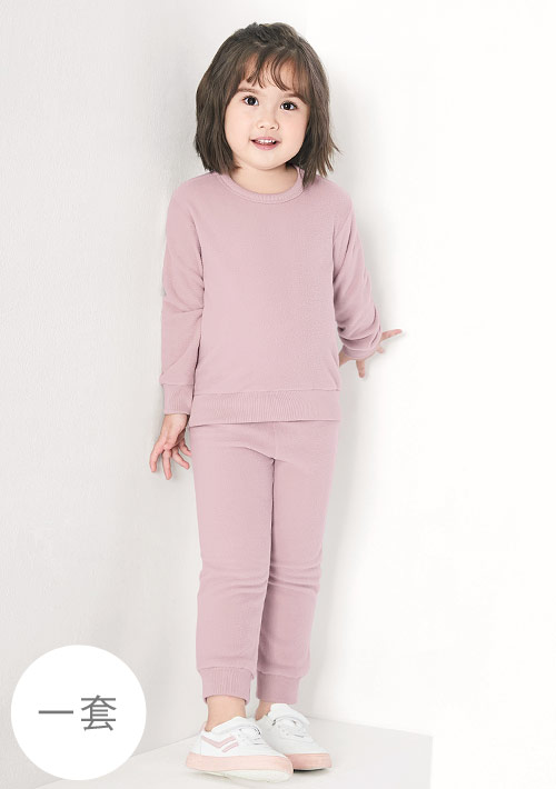 保暖.MIT永續環保材質-Fleece輕量保暖居家套裝-童裝
