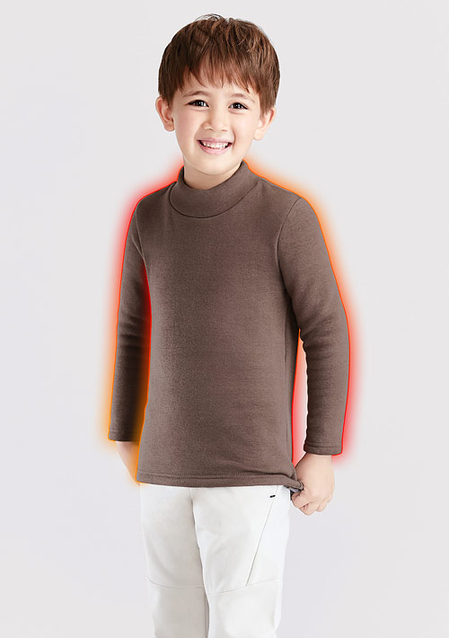 保暖.MIT永續環保材質-立領保暖衣-童裝