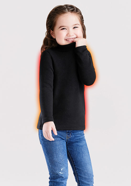 保暖.MIT永續環保材質-立領保暖衣-童裝