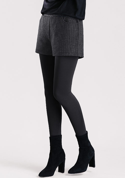 假兩件千鳥格短褲內搭褲