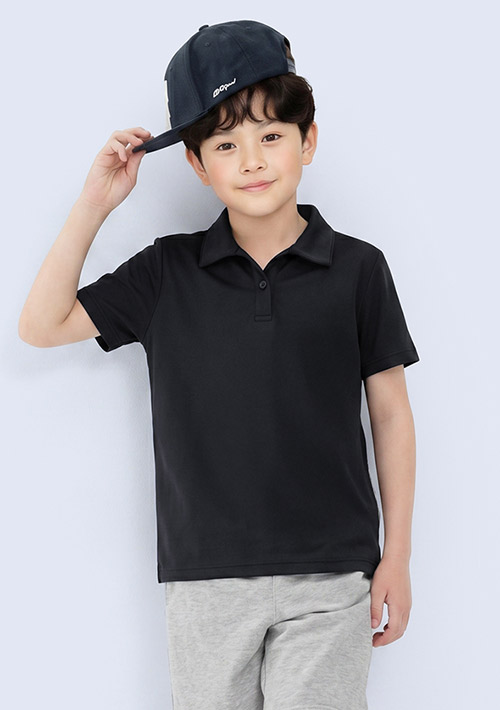 【特惠$99】舒適.MIT永續環保材質-抗UV吸排抗菌polo衫-童裝