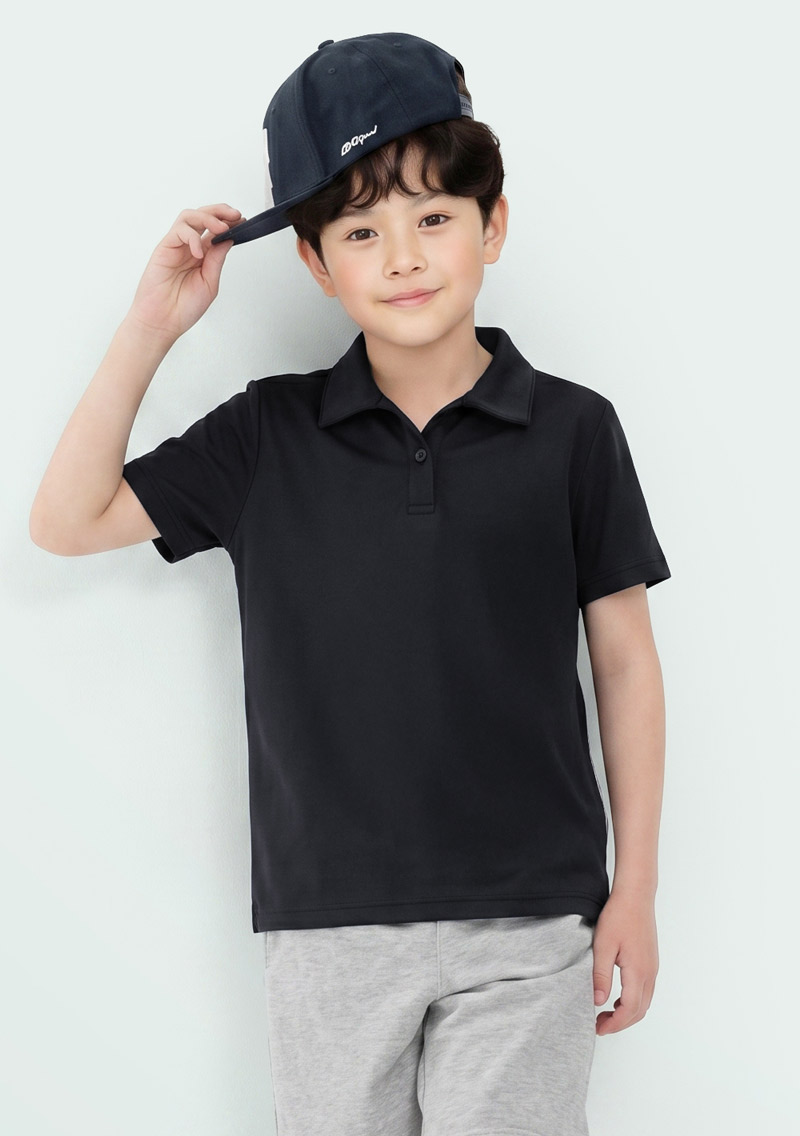 【特惠$99】舒適.MIT永續環保材質-抗UV吸排抗菌polo衫-童裝