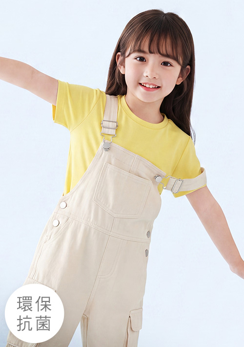 舒適.MIT永續環保材質-抗UV吸排抗菌圓領上衣-童裝