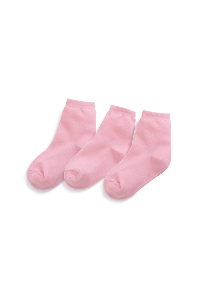 特級素色中筒襪(3入)-童