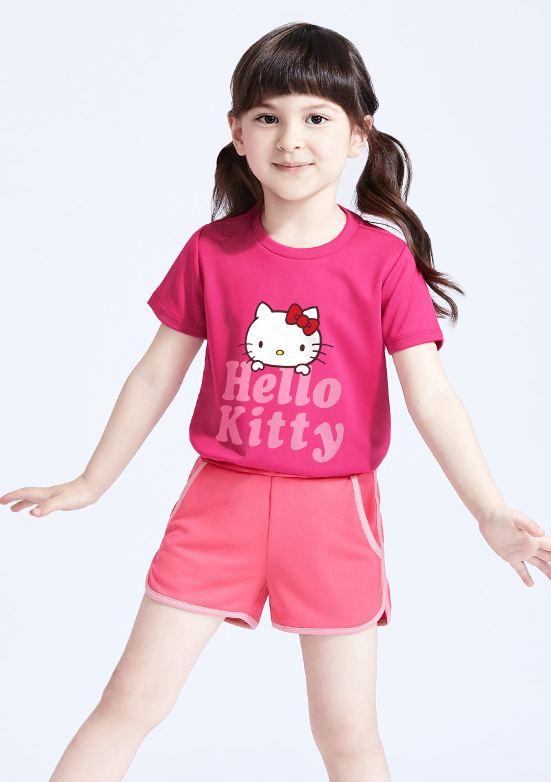 Hello Kitty 抗UV吸排印花上衣-童裝-01