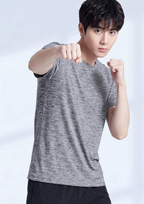 【神T必買】抗UV吸排圓領涼感上衣-男裝